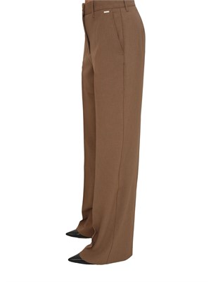 Pantaloni Guess Jeans donna in tessuto taupe in DONNA