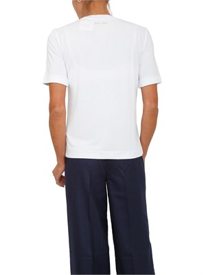 T-shirt Guess Jeans donna in cotone bianco in DONNA