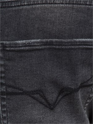 Jeans Guess Jeans in denim nero effetto used in UOMO