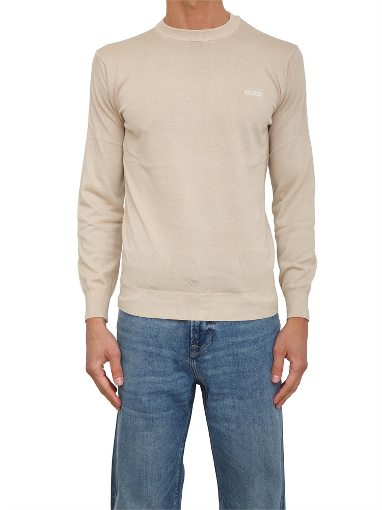 Maglia Guess Jeans in misto seta/lana beige