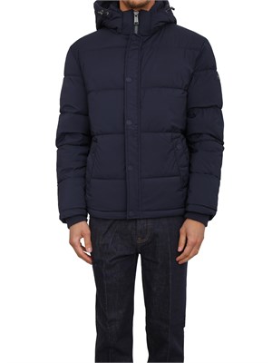 Piumino Guess Jeans in nylon blu in UOMO