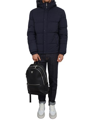 Piumino Guess Jeans in nylon blu in UOMO