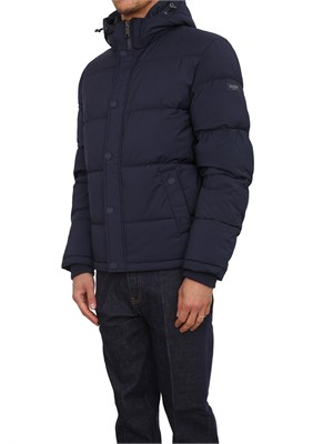 Piumino Guess Jeans in nylon blu in UOMO