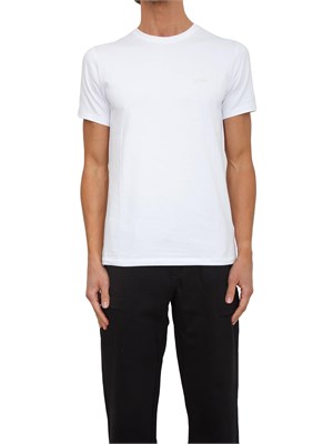 T-shirt Guess Jeans uomo in cotone bianco in UOMO