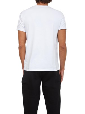 T-shirt Guess Jeans uomo in cotone bianco in UOMO