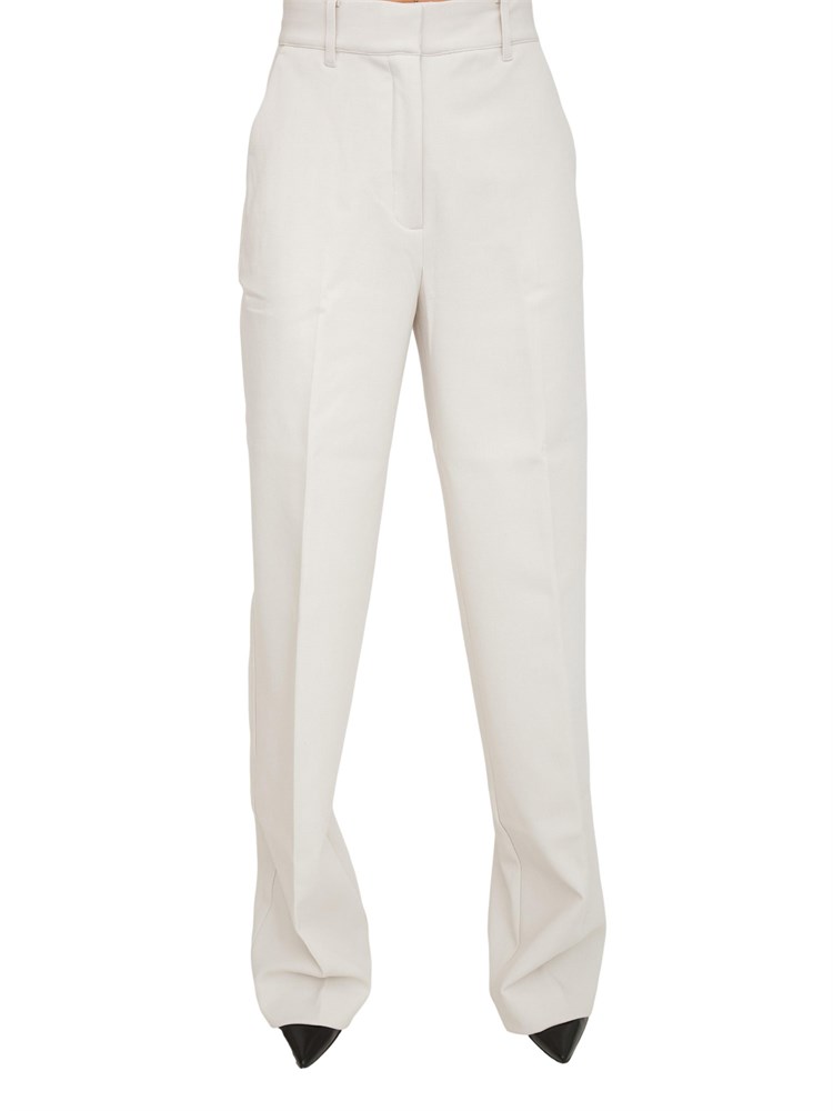 Pantaloni palazzo Guess Jeans donna in viscosa avorio