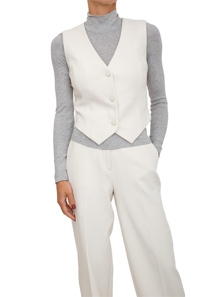 Gilet Guess Jeans donna in viscosa avorio