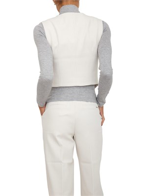 Gilet Guess Jeans donna in viscosa avorio in DONNA