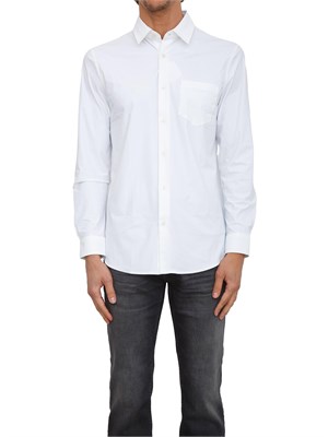 Camicia Guess Jeans in cotone stretch bianco in UOMO