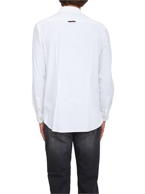 Camicia Guess Jeans in cotone stretch bianco in UOMO