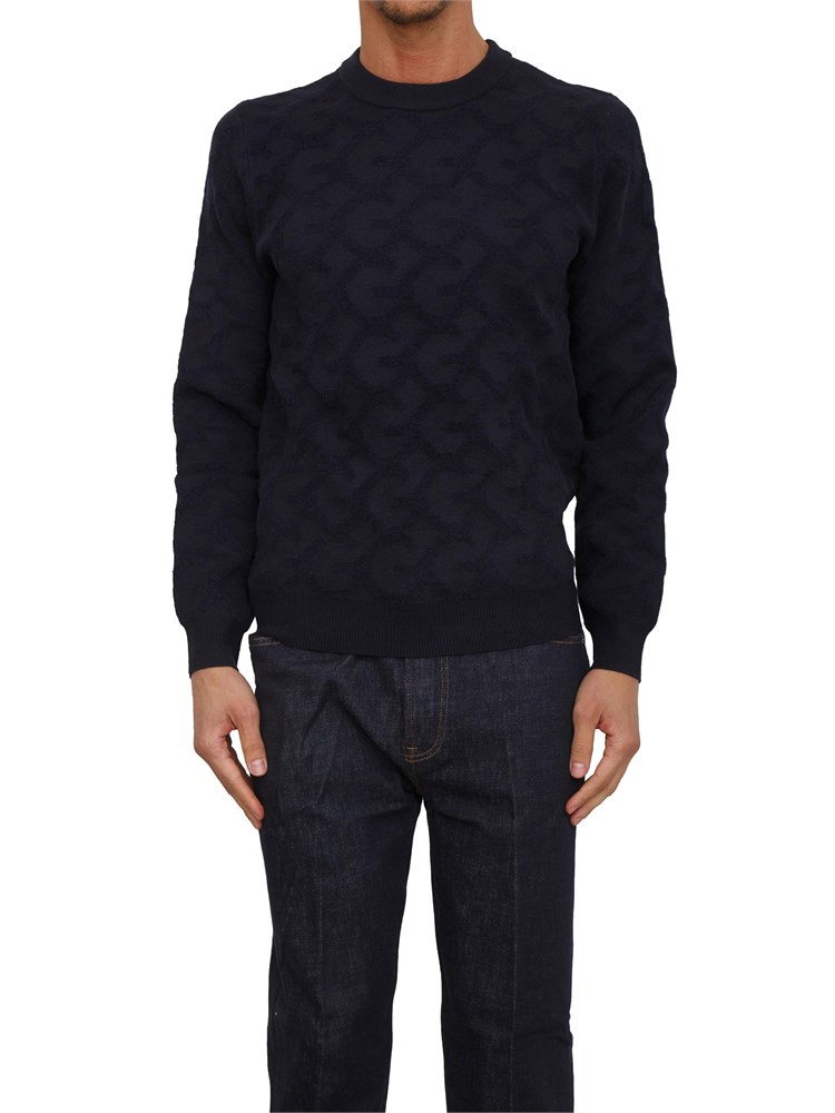 Maglia Guess Jeans in maglia blu lavorazione jacquard