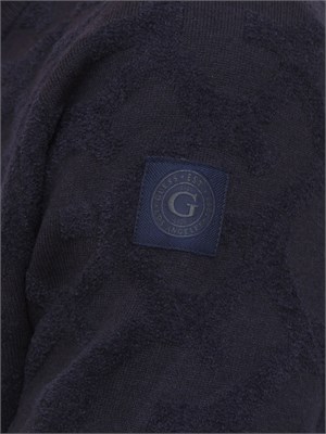 Maglia Guess Jeans in maglia blu lavorazione jacquard in UOMO