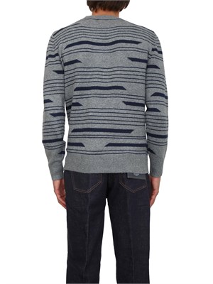 Maglia Guess Jeans uomo in misto lana grigia in UOMO