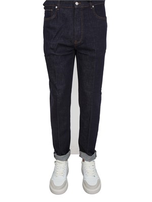 Jeans Guess Jeans uomo in denim blu scuro relaxed slim in UOMO