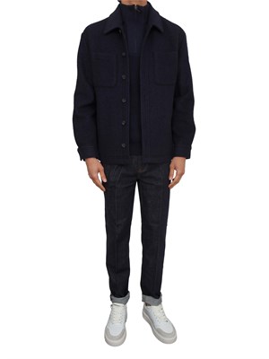 Jeans Guess Jeans uomo in denim blu scuro relaxed slim in UOMO