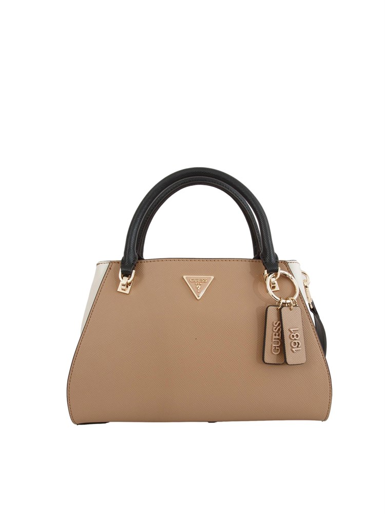 Borsa Noelle Guess Jeans in ecopelle cipria e bianco