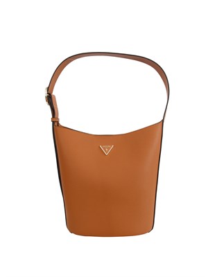 Borsa secchiello Guess Jeans in ecopelle cuoio in DONNA