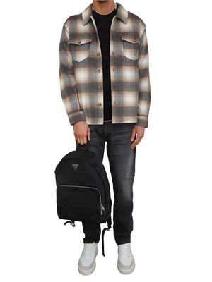 Maglia Guess Jeans uomo in misto lana nera in UOMO