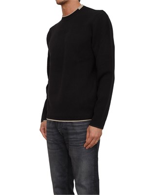 Maglia Guess Jeans uomo in misto lana nera in UOMO