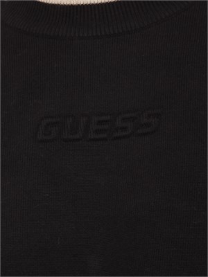 Maglia Guess Jeans uomo in misto lana nera in UOMO
