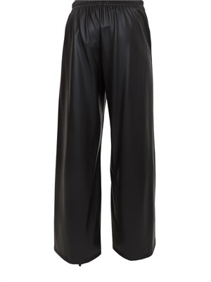 Pantalone Anello Emme Marella in ecopelle nera in DONNA