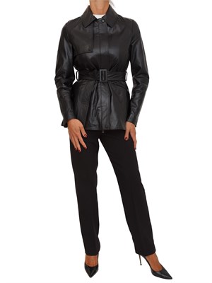 Giacca pelle Sedile Marella nera in DONNA