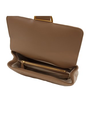 Borsa Lady Love Bag Puff Pinko in nappa matelassÉ taupe in DONNA