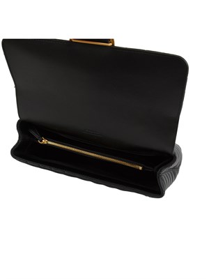 Borsa Lady Love Bag Puff Pinko in nappa matelassÉ nera in DONNA