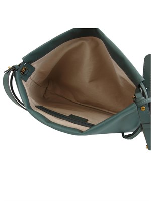 Borsa Pinko Clutch grande in pelle verde in DONNA