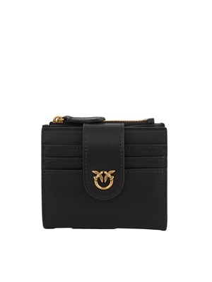Portafoglio piccolo Pinko in pelle nera in DONNA