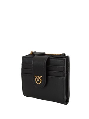 Portafoglio piccolo Pinko in pelle nera in DONNA