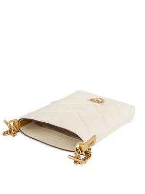 Custodia smartphone Pinko in pelle naplak lucida bianco in DONNA