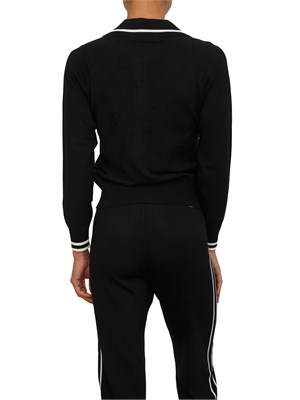 Cardigan in maglia Liu Jo donna in viscosa nera con strass in DONNA