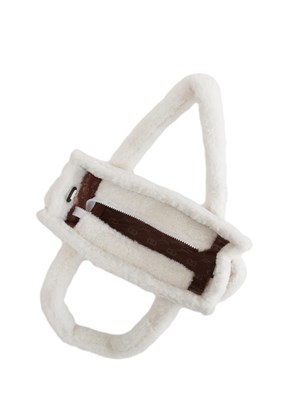 Shopping media Liu Jo donna in teddy bianco con logo in DONNA