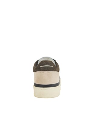 Sneakers Pads Ghoud Venice in pelle bianca e inserti marroni in UOMO