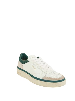 Sneakers Pads Ghoud Venice in pelle bianca e inserti verdi in UOMO