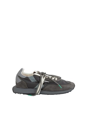 Sneakers Rush Framework di Ghoud Venice in ripstop e suede grigio in UOMO