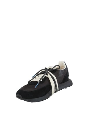 Sneakers Rush Framework di Ghoud Venice in ripstop e suede nero in UOMO