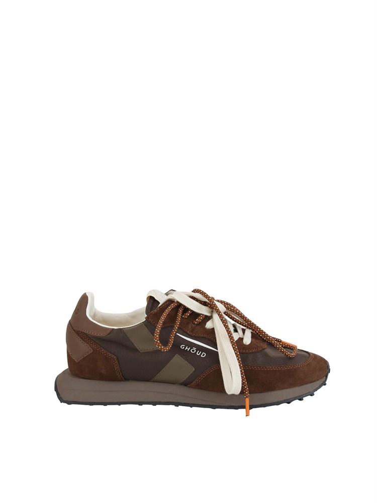 Sneakers Rush Framework di Ghoud Venice in ripstop e suede marrone