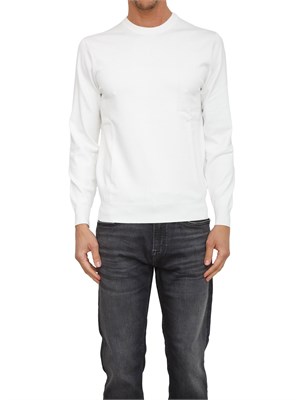 Maglia Guess Jeans uomo in misto cotone avorio in UOMO