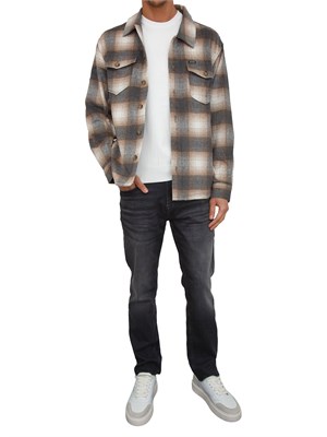 Maglia Guess Jeans uomo in misto cotone avorio in UOMO