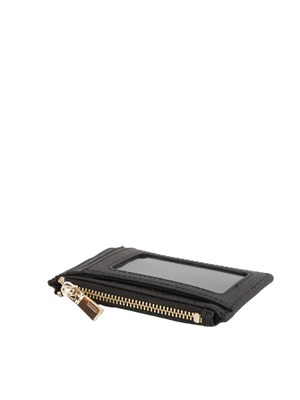 Mini portafoglio Guess in ecopelle nera in DONNA