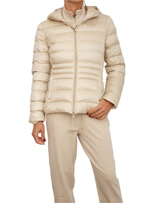 Giubbino donna EA7 Emporio Armani in nylon shiny beige in DONNA