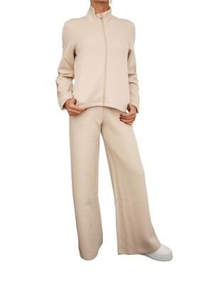 Pantaloni jogging donna EA7 Emporio Armani in misto cotone cristalli logo in DONNA