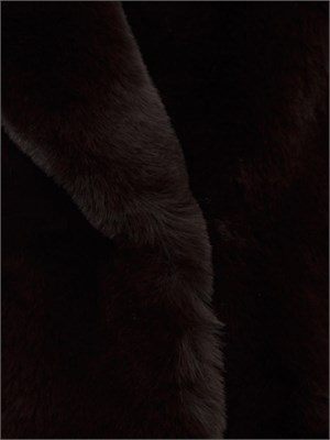 Pelliccia Guess Jeans donna in pelliccia ecologica marrone in DONNA