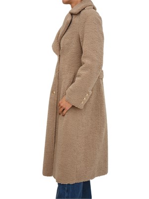 Pelliccia Guess Jeans donna effetto teddy beige in DONNA