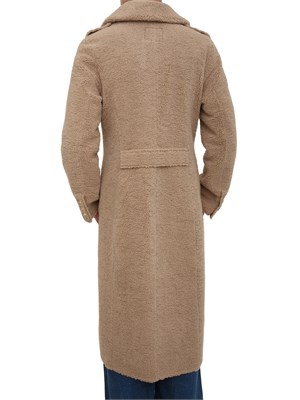 Pelliccia Guess Jeans donna effetto teddy beige in DONNA