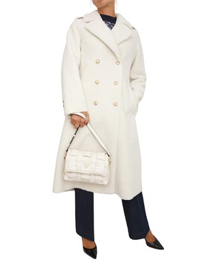 Pelliccia Guess Jeans donna effetto teddy bianco in DONNA