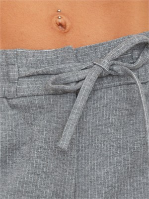 Pantalone Etel Nenette in lana gessata grigia in DONNA