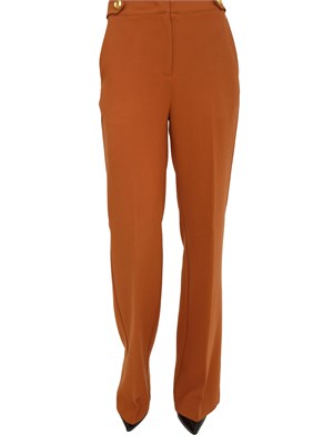 Pantalone Erula Nenette in doppio crepe cuoio in DONNA